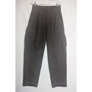 BANANA REPUBLIC Vegan suede cargo pants Chocolate brown womens size 4